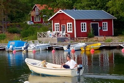 Haus Törnrosa  am Meer mit Boot