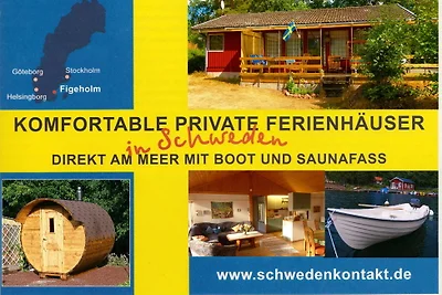 Haus Törnrosa  am Meer mit Boot
