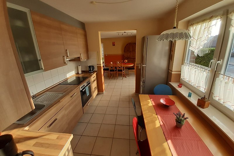Kitchen and dining area