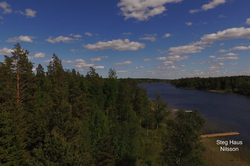 Der See Kiasjön am Haus Nilsson