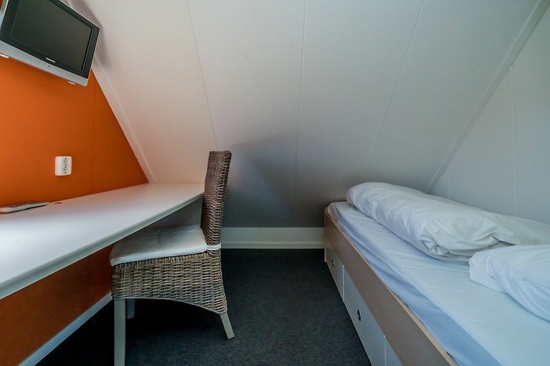 Slaapkamer 5 met een eenpersoonsbed