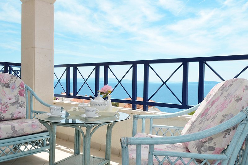 Balkon mit Meeresblick