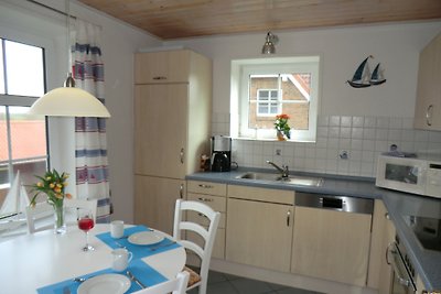 North Sea holiday home Seestern, fireplace,