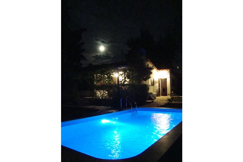 Das pool bei Nacht