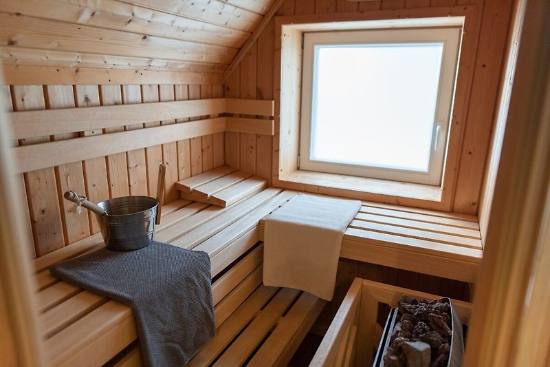 Finnische Sauna im 2. OG