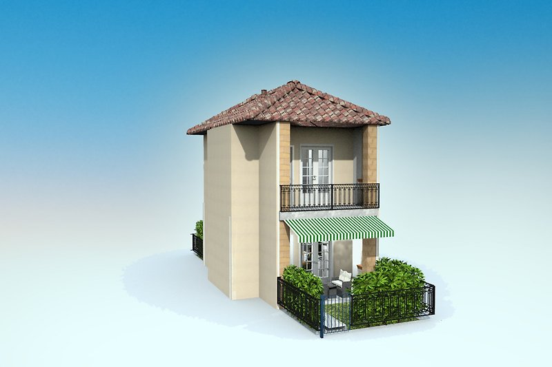 3D-Ansicht der Wohnung in Ferienanlage
