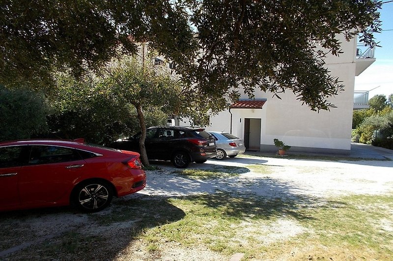 Private parking is next to apartments, easily accessible and off-the street.