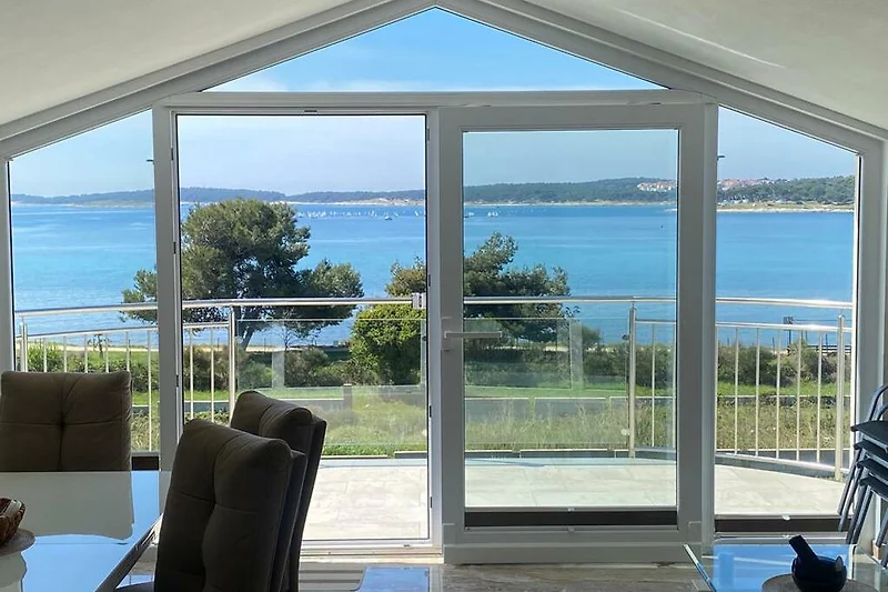 Ausblick zu unserer privaten Strandparzelle