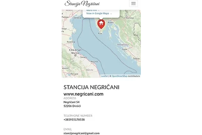 STANCIJA NEGRIČANI VILLA VACANZE
