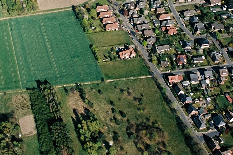 Luftbild des Hauses und Umgebung