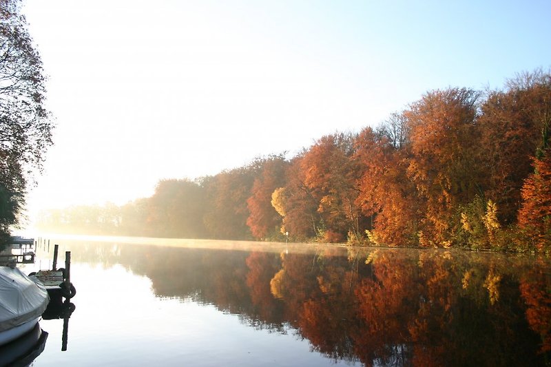 Herbstmorgen am Fluss