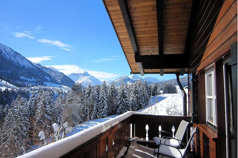 Aussicht Balkon App. Fellhorn-Winter