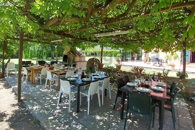 Privater Pool und Tennisplatz