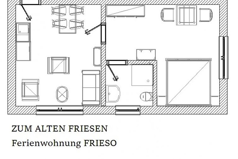 Holiday Apartment FRIESO Floor Plan