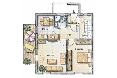 Ferienwohnung KRABBE in Hooksiel