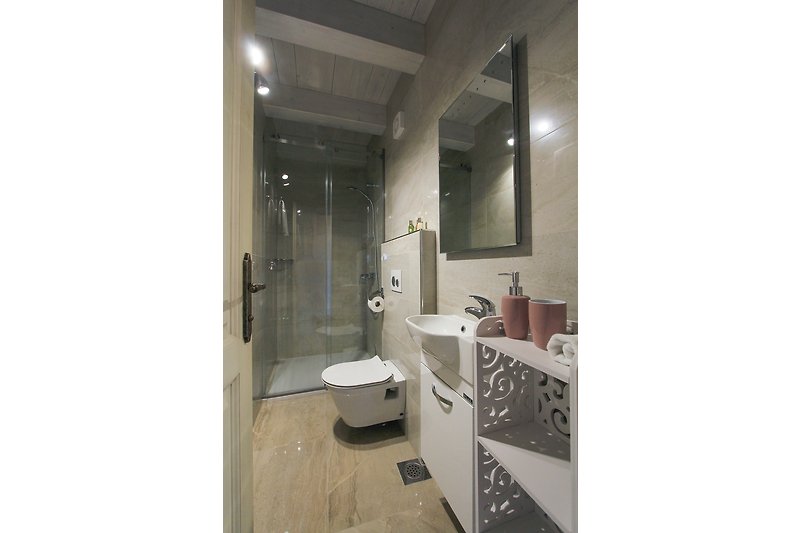 Das neue, moderne und luxuriöse Badezimmer