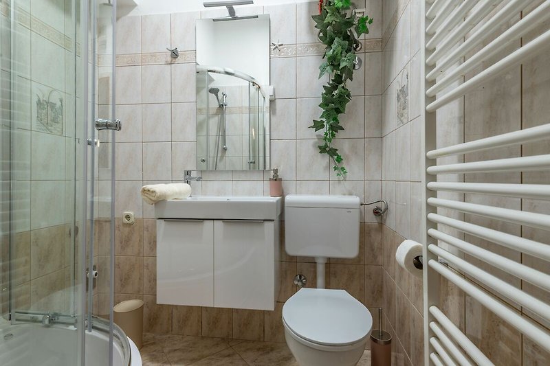 Stilvolles Badezimmer in der Villa Tupljak für Entspannung.