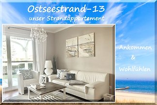 ☀️Ostseestrand-13 ⎈⎈⎈⎈⛱(W-LAN+Sauna)
