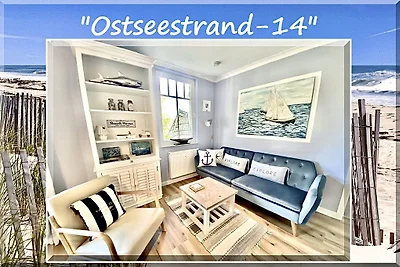 ☀️Ostseestrand-13 ⎈⎈⎈⎈⛱(W-LAN+Sauna)