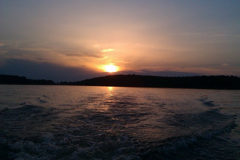 Sonnenuntergang am Plauer See