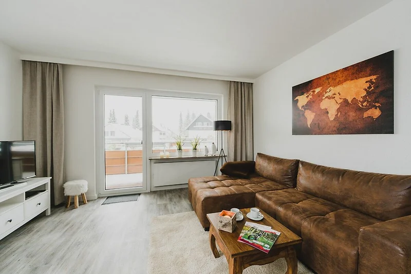 Harzer Auszeit_Wohnzimmer_Couch