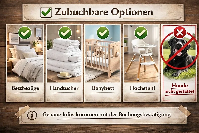 Zubuchbare Optionen