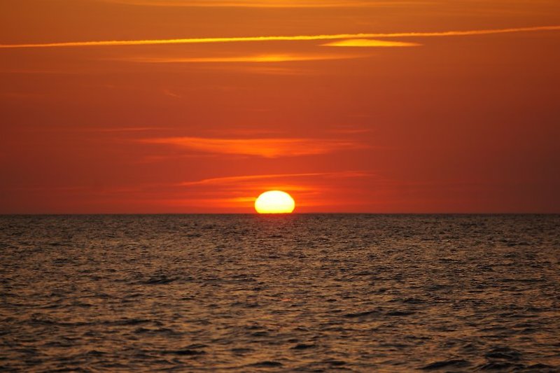 Sonnenuntergang am Strand von Lancken