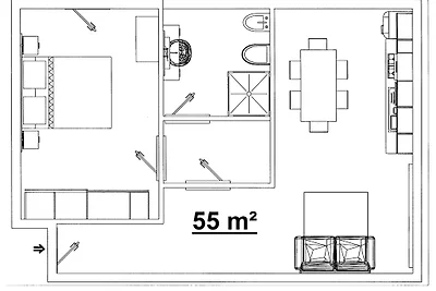 Mary Apartments für 2/4 Personen