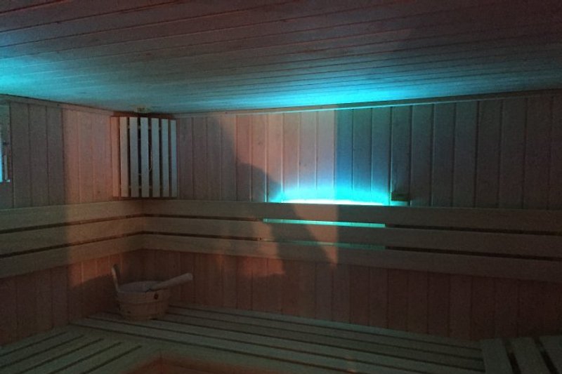 Sauna mit Lichttherapie, Bio, Dampf und finnische Sauna