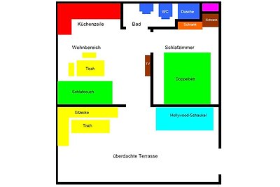 Bungalow für bis zu 3 Personen auf naturbelassenem Waldgrundstück