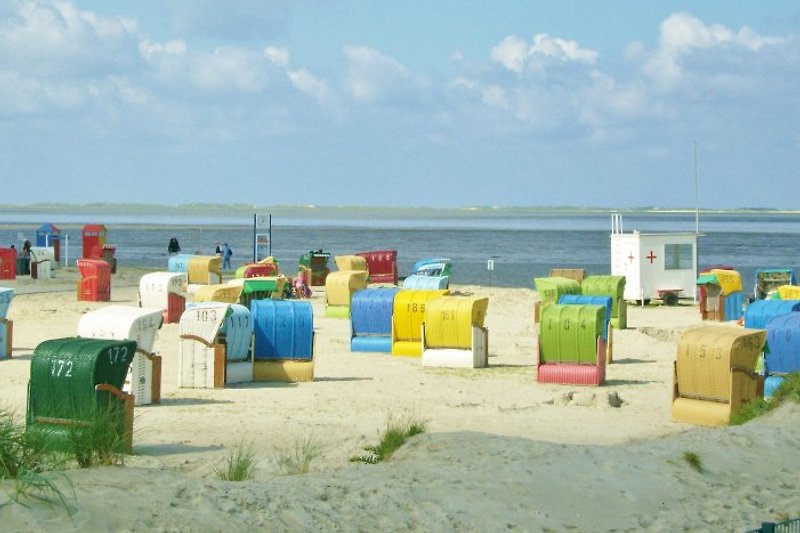Well-maintained sandy beach