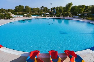 Super vakantieoord en stacaravan.