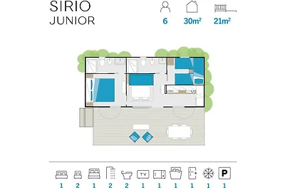 Feriendorf Isamar Mobilehome Sirio Junior AGI...