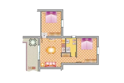 Residenz Onda Blu Dreizimmer-Wohnung Trilo