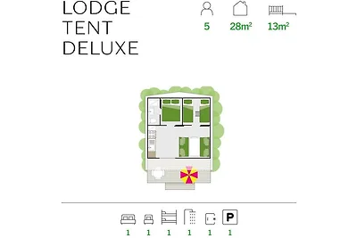 Barricata Holiday Village Lodge Tent Deluxe