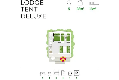 Barricata Holiday Village Lodge Tent Deluxe