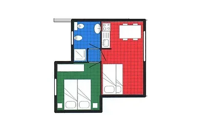 Residenz San Giorgio Zweizimmer-Ferienhaus Ti...