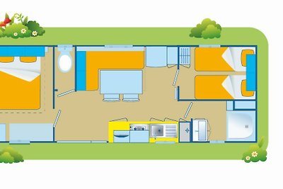 Ferienpark California - Mobilehome Happy Comfort (2797)