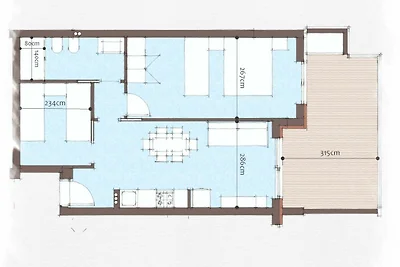 Residenz Shedir Dreizimmer-Wohnung C