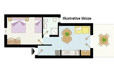 Residenz Euro Club Zweizimmer-Wohnung Bilo...