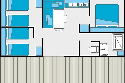 Feriendorf Rossini Mobilehome für 6 Personen