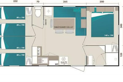 Ferienpark Butterfly Mobilehome Boheme Deluxe