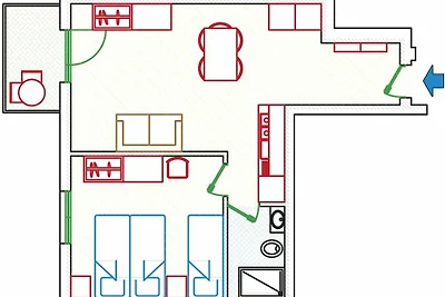 Residenz Katja Dreizimmer-Wohnung Tipo C