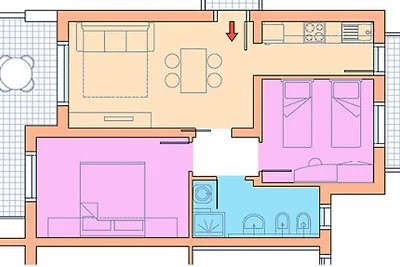 Villaggio A Mare Dreizimmer-Wohnung Trilo IR6