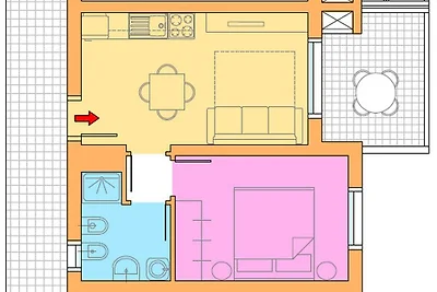 Villaggio A Mare Zweizimmer-Wohnung Bilo HR4