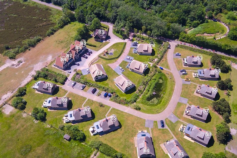 Imagen aérea del Parque de Villas Het Buitenhof