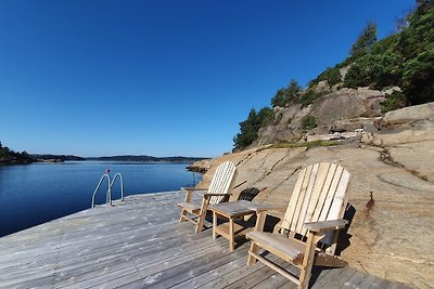 Kuća za odmor uz fjord - privatna plaža