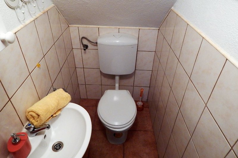 Villa Marela, the toilet on the ground floor