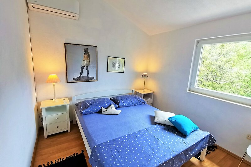 Villa Marela Schlafzimmer mit Doppelbett