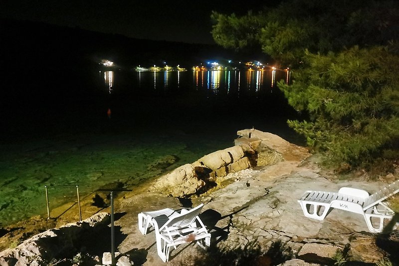 Villa Marela beach, perfect for a night swim